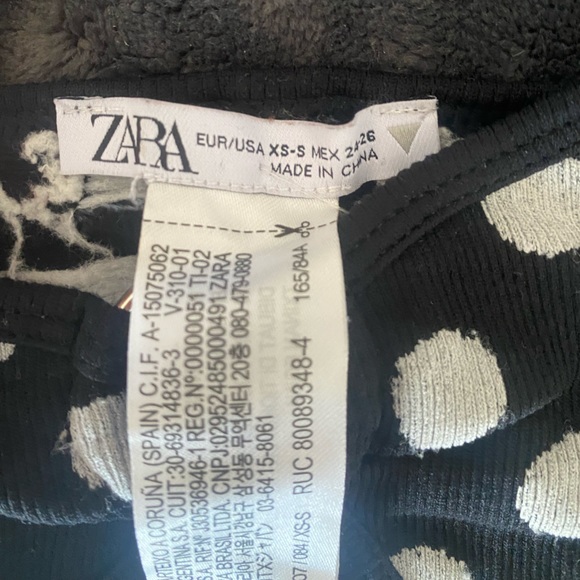 Zara: Polka Dot Strapless Bodysuit - Picture 5 of 7